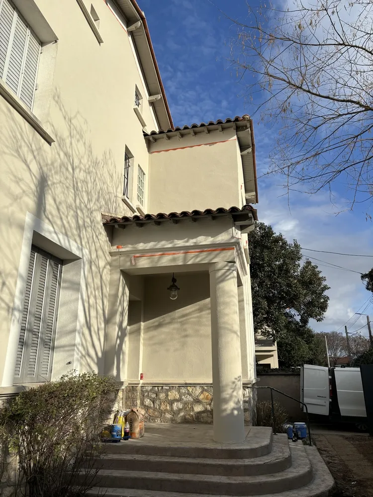 Renovation de mur exterieur maison